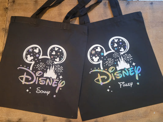 Mickey Mouse Bag - Disney Tote Bag - Disney Holiday Bag - Disney Shopping Bag