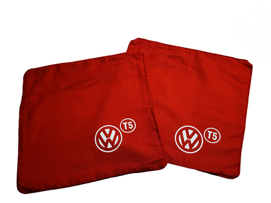 PAIR!! VW (Volkswagen) T5 Cushion Covers  (41cm x 41cm) Various Colours