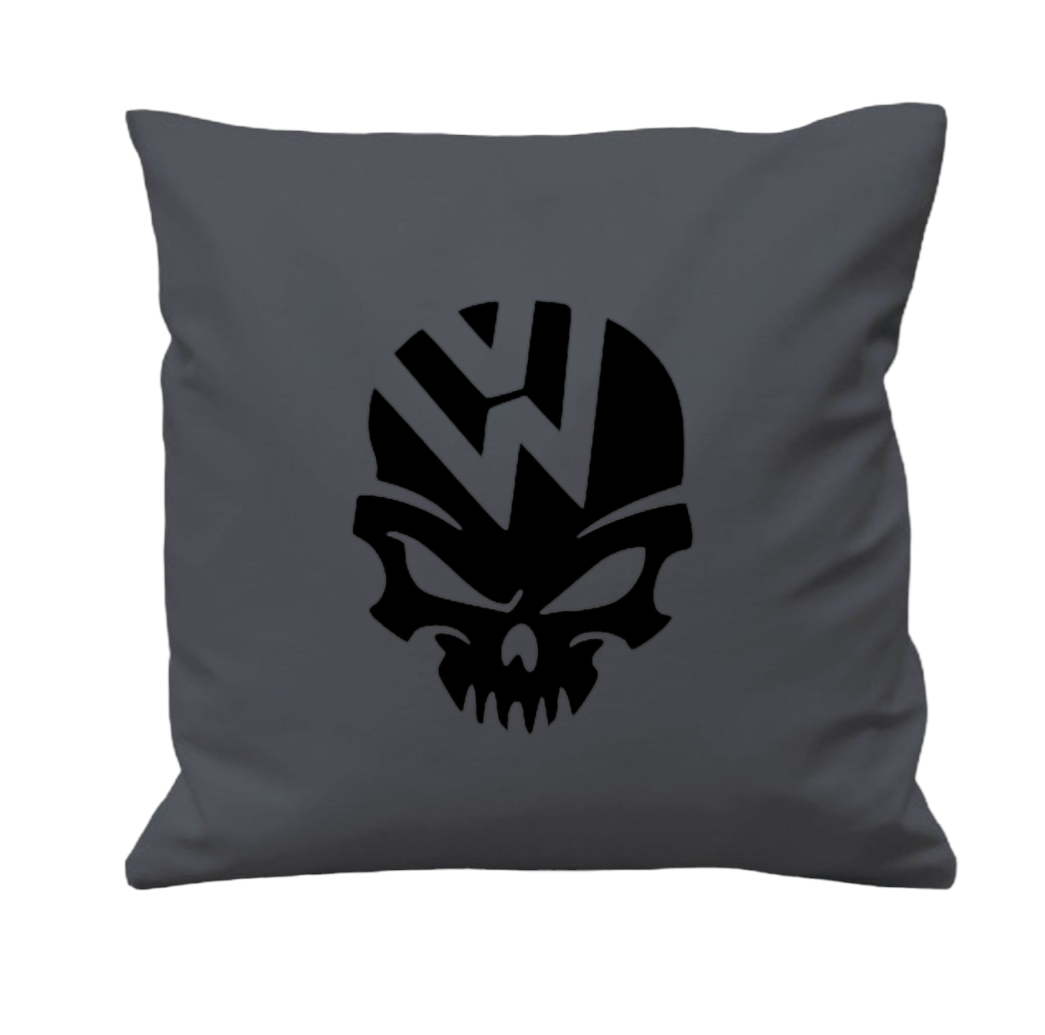 PAIR of VW Skull (Volkswagen) Cushion Covers for Campervan or Motorhome